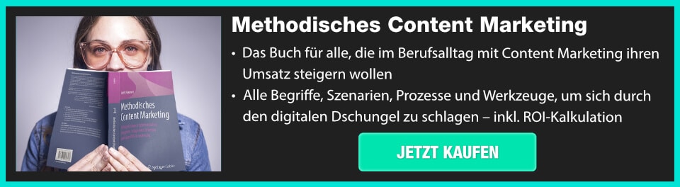Methodisches Content Marketing: Das Buch für alle, die im Berufsalltag Content Marketing umsetzen müssen