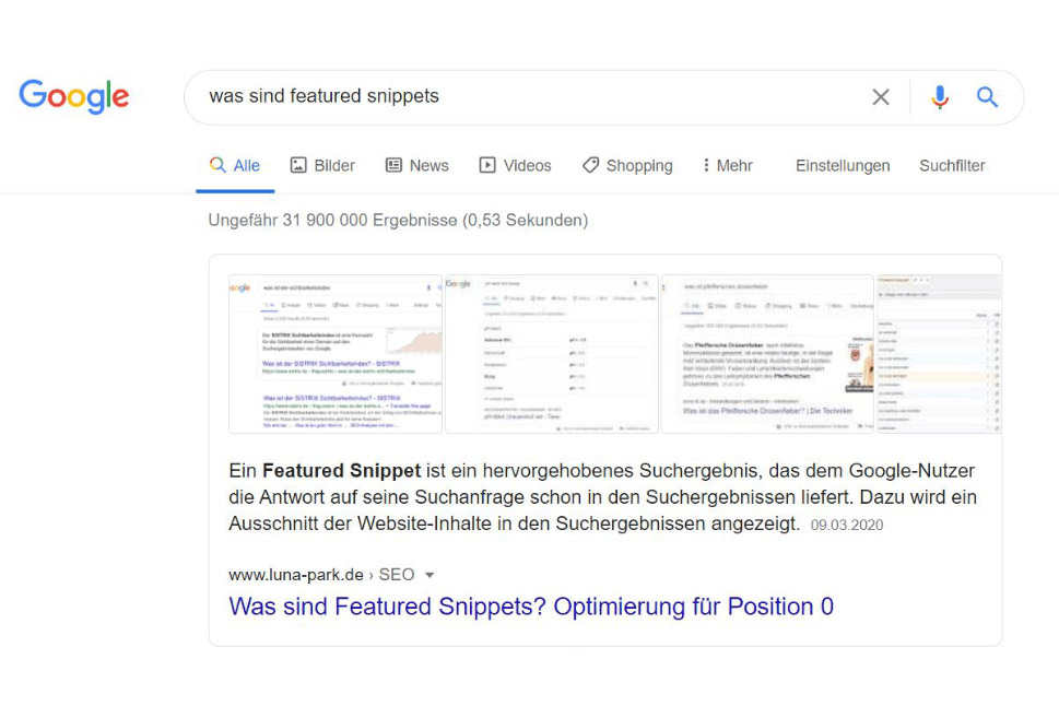 Google Featured Snippets: Chance oder Risiko?