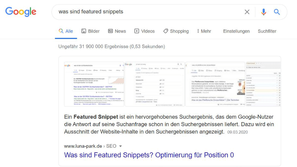 Google Featured Snippets: Chance oder Risiko?